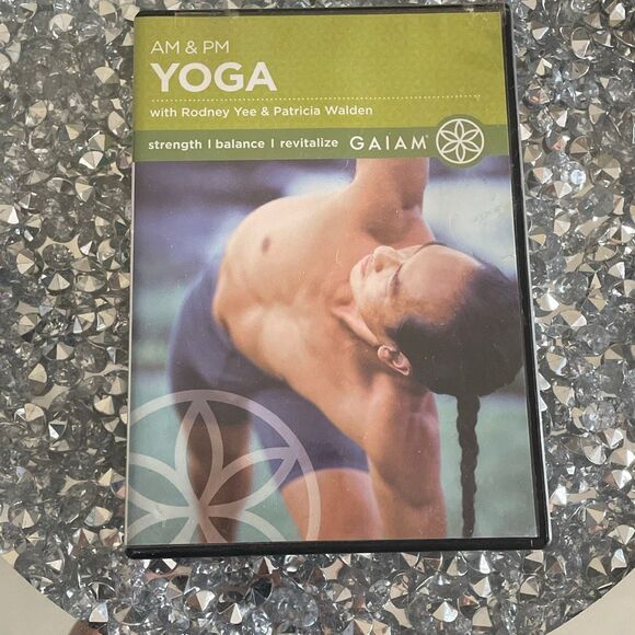 AM & PM yoga with Rodney tee & Patricia strength balance revitalize Gaiam DVD - Picture 1 of 9